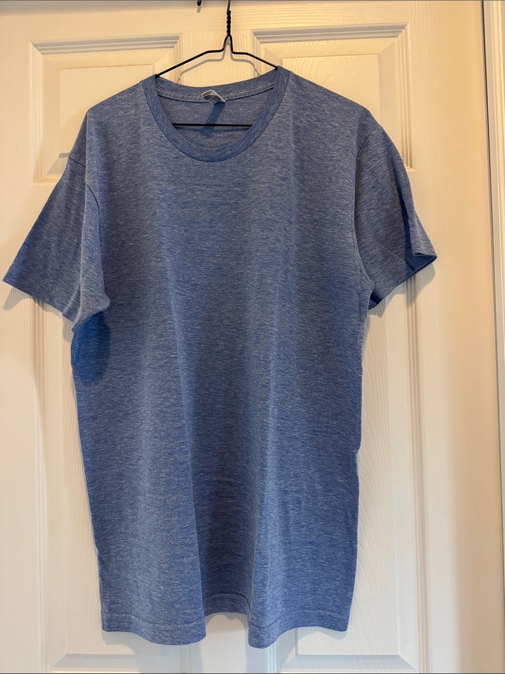American Apparel Heather Blue Track Shirt